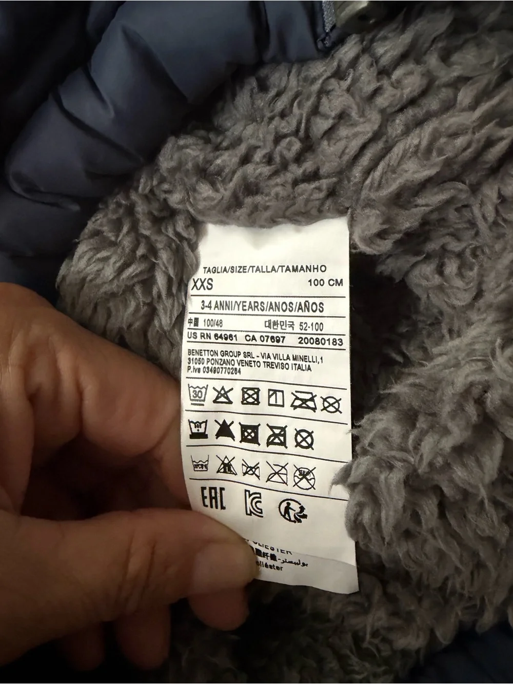 United Colors Of Benetton Boys Puffer Jacket with Hood